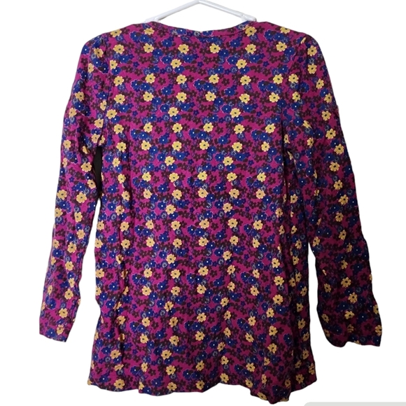 Penny Candy Girls' Floral Long-Sleeve Top - Size 4 - Picture 2 of 4